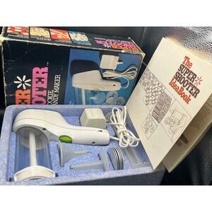 Wear-Ever Super Shooter Electric Cookie Canapé Candy Box 10 Discs 2 Nozzles Vtg